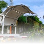 cafe, membrane, canopy