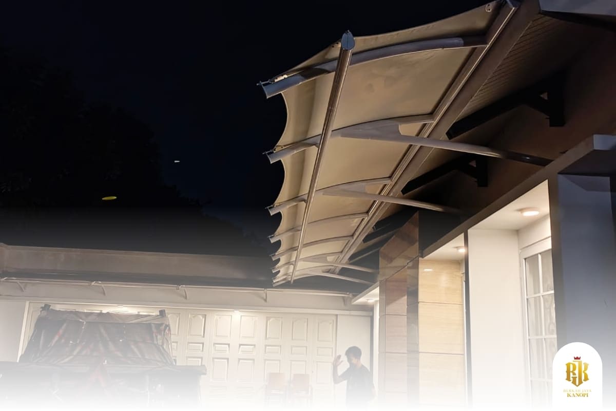 modern canopy, membrane structure, bogor indonesia