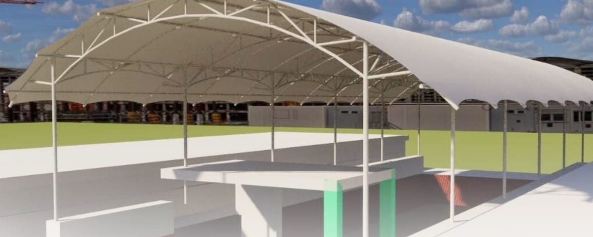 membrane structure, tensile fabric, outdoor event