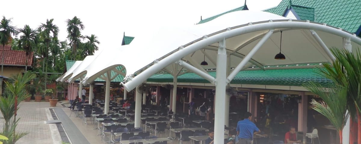 cafe, membrane, canopy