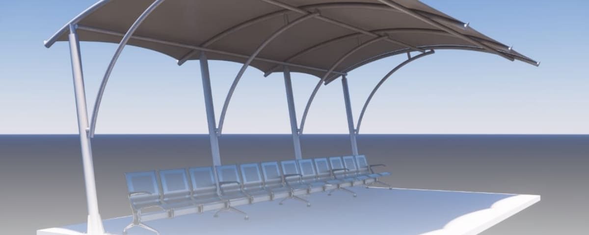 cafe, membrane, canopy